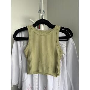 Cropped Ribbed Tank